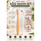 Kitchen Beauty Diş Beyazlatıcı Diş Silgisi Ve Doğal Bambu Diş Fırçası Ağız Bakım Seti