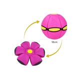 Kitchen Beauty Flat Ball Sihirli Top Dönüşebilen Uçan Frizbi Disk Futbol & Eğlence Topu Pembe ya da Kırmızı