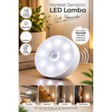 Kitchen Beauty Hareket Sensörlü Şarjlı LED Lamba – Otomatik Gece Aydınlatması Kablosuz Spot Led Lamba Usb Şarjlı