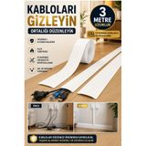 Kitchen Beauty Kablo Kanalı 3 Metre - Yapışkanlı Kablo Gizleme Ve Kablo Düzenleyici Organizer