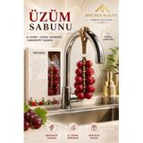 Kitchen Beauty Kırmızı Üzüm Şekilli Kokulu Dekoratif Sabun | Doğal İçerikli Kokulu Askılı Sabun Salkım Askılı Sabun (Kurdelalı)