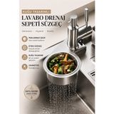 Kitchen Beauty Kuğu Tasarımlı Paslanmaz Çelik Lavabo Süzgeci | Tıkanma Önleyici Gider Filtresi - 1 ADET