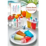 Kitchen Beauty Renkli Pratik 4lü Meybuz Dondurma Kalıbı | 4 Adet Buz Meybuz Ve Dondurma Kalıbı