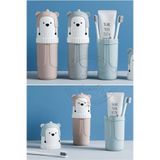 Kitchen Beauty Seyahat Tipi Çatal Kaşık Aksesuar Taşıma Kabı Gözlük Diş Macunu Saklama Kutusu Makyaj Fırça Kutusu