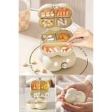 Kitchen Beauty Taşınabilir İlaç Kutusu Bölmeli İlaç Kutusu 7 gün Hap Saklama Kutusu İskandinav Tarz Kare İlaç Kutu