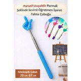 Kitchen Beauty Uzayan Katlanabilir Konuşma ve Okuma Kılavuzu Çubuğu Öğretmen Parmak İşaret Çubuğu Tahta (20 cm-67cm)