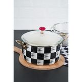 Kitchen Beyond Qualita King Emaye Fritöz Tencere - 22 cm - Siyah