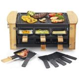 Kitchen Chef Raclette Makinesi 6 Kişilik 900W + Izgara - Kcwood.6rp - Siyah