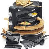 Kitchen Chef Raclette Makinesi 8/10 Kişilik 1500 W + Izgara + Krep Makinesi - Kcwood.8.super - Siyah