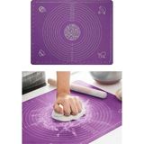 Kitchen Damys Mor Büyük Boy Silikon Hamur Açma Matı Ölçülü Çok Amaçlı Hamur Matı / Örtüsü 40X50 cm