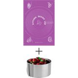 Kitchen Design Lab 2'li Set Mor 45X65 cm Silikon Hamur Açma Matı ve Yuvarlak Ayarlı Pasta Kalıbı Seti - Antrasit