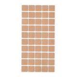 Kitchen Design Lab 50 Adet Yapışkanlı Sandalye, Masa, Koltuk Altı Parke Koruma Keçesi, Kare, 2 X 2 Cm