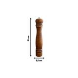 Kitchen Design Lab Ahşap Gövdeli Tuz Karabiber Değirmeni Kahverengi Büyük Boy 31 CM 2’li Set