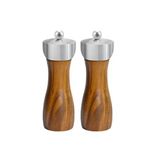 Kitchen Design Lab Akasya Komple Ahşap Gövdeli Tuz Karabiber Değirmeni Baharat Öğütücüsü 16 CM - 2 Adet - 390
