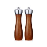 Kitchen Design Lab Akasya Komple Ahşap Tuz Karabiber Değirmeni Baharat Öğütücüsü 21 CM - 2 Adet - 391