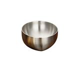 Kitchen Design Lab Çelik Çift Cidarlı Kase, Çırpma Ve Karıştırma Kabı 16 Cm, 18/10 - 304 Kalite - Paslanmaz Çelik Şeffaf