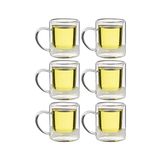 Kitchen Design Lab Çift Cidarlı Borosilikat Cam Kupa 200 ML 6 Adet - 1837