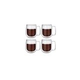 Kitchen Design Lab Çift Cidarlı Borosilikat Cam Kupa 300 ML 4 Adet 2769