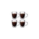 Kitchen Design Lab Çift Cidarlı Cam 300 ML Kupa Seti 4 Adet 2038