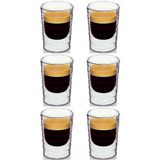 Kitchen Design Lab Espresso Fincanı, 160 ml, Cam, 6 Adet Set