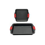 Kitchen Design Lab Karbon Siyah Çelik Orta ve Büyük Boy Fırın Tepsisi 24 x 40 x 7 CM - 2 Adet