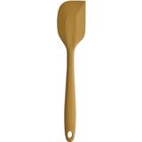 Kitchen Design Lab Sarı Yassı Spatula Büyük Boy Yanmaz Yapışmaz Silikon Sarı Yassı Spatula 1 Adet 27 Cm