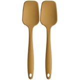Kitchen Design Lab Silikon Düz Spatula, 27 cm, 2'li Set, Sarı