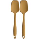 Kitchen Design Lab Silikon Düz Spatula Seti, 2 Adet, Sarı