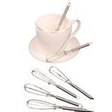 Kitchen Design Lab Yaylı Paslanmaz Çelik Çay Kaşığı Mini Çırpıcı 6 Lı Set 1 Paket