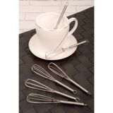Kitchen Design Lab Yıldız Desenli Metal Çırpıcı, Ufak Boy, 12 Cm Boyunda, 6 Adet