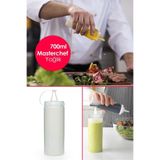 Kitchen Dream 1 Adet Pratik Masterchef Sızdırmaz Kapaklı Plastik Yağ Şişesi Yağdanlık Sos Şişesi 700 ml