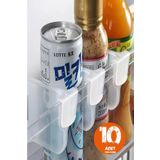 Kitchen Dream 10 Adet Buzdolabı Raf Ayırıcı Ayarlanabilir Dolap Çekmece Düzenleyici Yumurtalık Şişe Bardak Ayracı