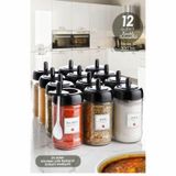 Kitchen Life 12'li 300 ml Kapağı Kendinden Kaşıklı Baharatlık Seti