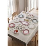 Kitchen Life 15 Parça 6 Kişilik Premium Lovely Birds Kahvaltı Takımı Kahvaltılık Sunum Seti Tabak Seti