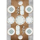Kitchen Life 23 Parça 6 Kişilik D-Harma Stackable Kahvaltı Takımı - Sosluklu ve Kaşıklı Kahvaltılık Sunum Seti