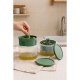 Kitchen Life 2'li Sızdırmaz Kapaklı Süzgeçli Salamura Zeytin Turşu Saklama Kabı 650 ml