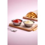 Kitchen Life 2'li Stainles Steel Reçellik Sosluk Kahvaltılık Paslanmaz çelik Sunum Seti
