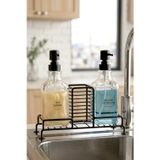 Kitchen Life 2'li Tezgah Üstü Metal Standlı Sünger Hazneli Sabunluk 500 ml-Mutfak Banyo Evye Yanı Sabunluk Seti