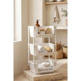 Kitchen Life 3 Katlı Oyuncak Toplama Rafı Banyo Düzenleyici Mutfak Rafı Sepet Sebzelik - Beyaz