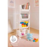 Kitchen Life 4 Katlı Tekerlekli Kiler Düzenleyici Organizer Raf Oyuncak Dolabı,mutfak Rafı,banyo Rafı - Beyaz