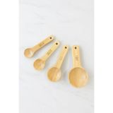 Kitchen Life 4'Lü Bambu Ölçü Kaşık Seti Kahverengi