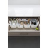 Kitchen Life 4'lü Çok Amaçlı Dolap İçi Düzenleyici Kutu-Buzdolabı,Mutfak,Banyo Düzenleyici,Makyaj Organizeri 4 lt