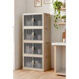 Kitchen Life 4'lü Portatif Istiflenebilir Organizer Dolap- Banyo Mutfak Dolapları Saklama Kutu
