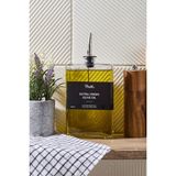 Kitchen Life 500 ml Gümüş Kare Yağlık Sirkelik Seti - Zeytinyağı Sıvı Yağı Şişesi Sosluk Sirkelik Seti - Şeffaf
