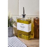 Kitchen Life 500 ml Gümüş Kare Yağlık Sirkelik Seti - Zeytinyağı Sıvı Yağı Şişesi Sosluk Sirkelik Seti