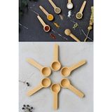 Kitchen Life 6 Adet Beyaz Servis Ve Baharat Kaşığı-Kahvaltılık Kaşığı Bej