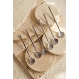 Kitchen Life 6'Lı İstiridye Paslanmaz Çelik Çay Kaşığı - Stainless Steel Gümüş