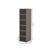 Kitchen Life 6'lı Katlanabilir Ayakkabılık Taşınabilir Çok Amaçlı Geniş Dolap ve Raf
