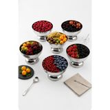 Kitchen Life 6'lı Stainles Steel Sofra Sunum Çerezlik Kahvaltılık Paslanmaz çelik Ayaklı Kase