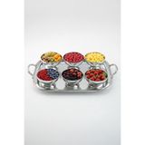 Kitchen Life 6'lı Stainles Steel Sofra Sunum Çerezlik Kahvaltılık Paslanmaz çelik Kase